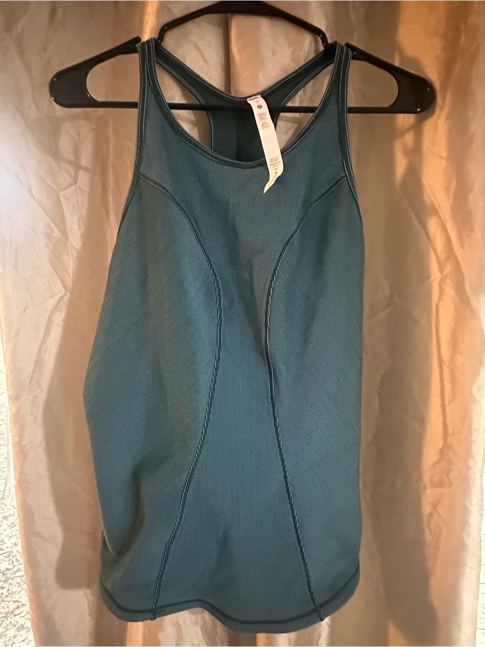lululemon athletica Deep Teal Ribbed Racerback Tank